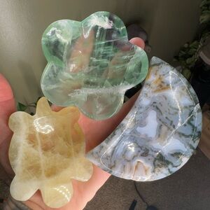 Set of Three Crystal Shapes